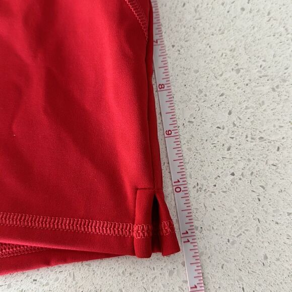 NWOT Free people Movement Mid Rise Move On Micro Red Shorts Activewear Nylon - Picture 10 of 14
